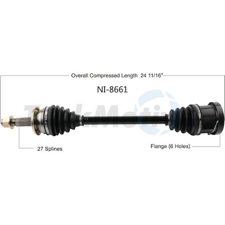 Surtrack Axle Cv Axle Shaft, NI-8661 NI-8661